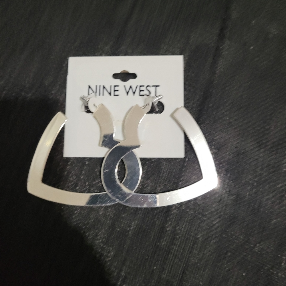 Nine West Women's Heart shaped Earrings NWT